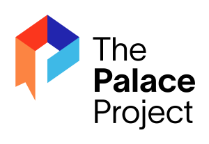 Multi color open box with Palace Project wordmark