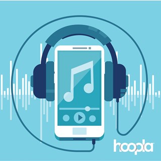 illustration of a phone playing music with headphones